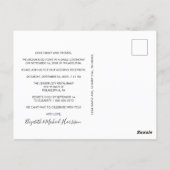 Modern Photo Wedding After Party Reception Postcard | Zazzle