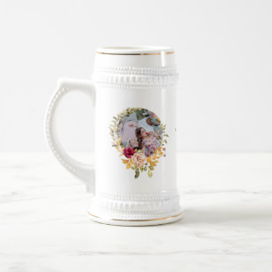 Modern PHOTO Wedding Anniversary - ANY YEARS Beer Stein