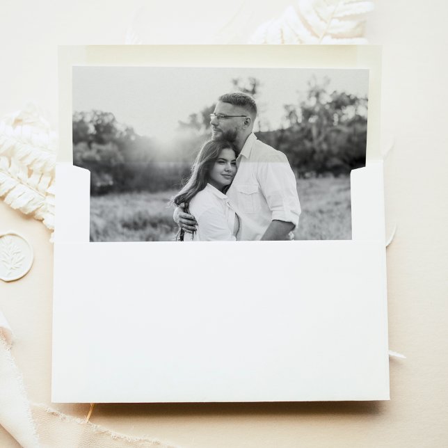 Modern Photo Wedding Envelope Liner (Creator Uploaded)