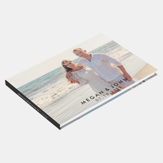 Modern Photo Wedding Guest Book