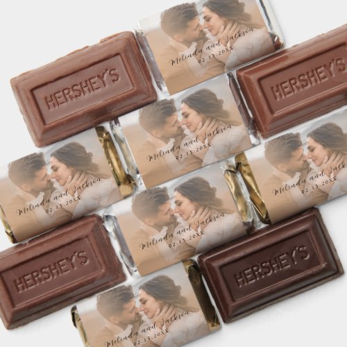 Modern Photo Wedding Hershey's Miniatures