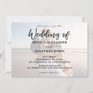 Modern Photo Wedding - Horizontal 2 Invitation
