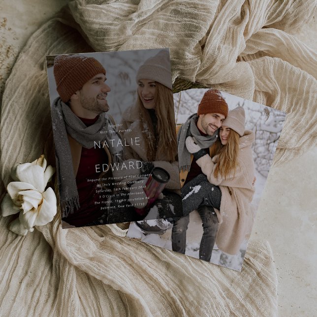 Modern Photo Wedding Invitation (Creator Uploaded)