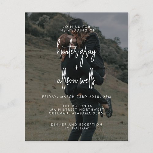 Modern Photo Wedding Invitation Flyer