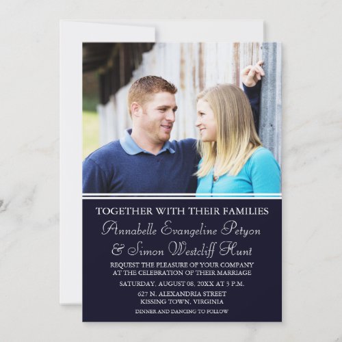 Modern Photo Wedding Invitations