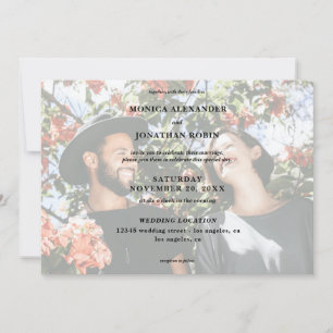 Modern Photo Wedding - Landscape Invitation