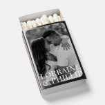 Modern Photo Wedding Matchbox Favor Matchboxes