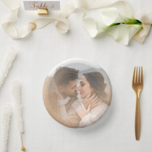 Modern Photo Wedding Paper Bowls