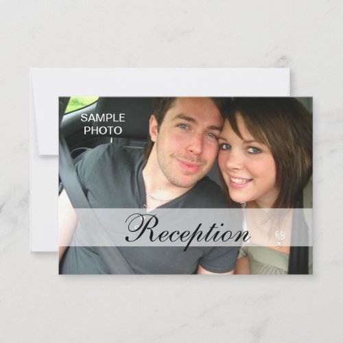 Modern Photo Wedding Reception Cards Personalized Invitations