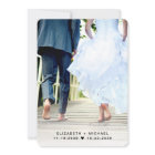 Modern Photo Wedding Reception Sage Save the Date