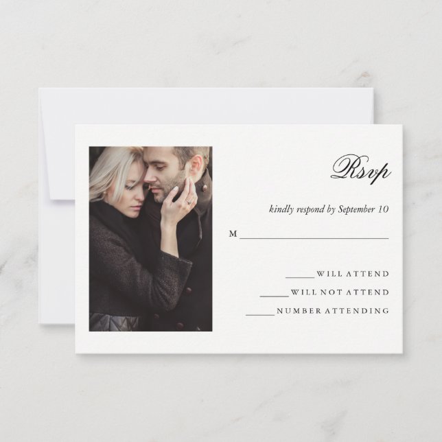 Modern Photo | Wedding RSVP (Front)