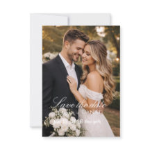 "Modern Photo Wedding Save Flat Save The Date Card