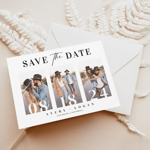 Modern Photo Wedding  Save The Date