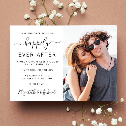 Modern Photo Wedding Save The Date