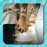 Modern Photo Wedding Save The Date Elegant Classic Beverage Coaster<br><div class="desc">Modern Photo Wedding Save The Date Elegant Classic Beverage Coasters 🍾✨ Eternal Elegance Wedding Coasters Collection ✨🍾 Transform your special day into an everlasting memory with our "Eternal Elegance" Wedding Coasters Collection. These exquisite coasters effortlessly blend classic charm, minimalist sophistication, and modern aesthetics, ensuring your wedding details are celebrated with...</div>
