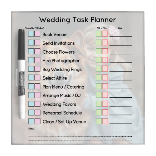 Modern Photo Wedding Task Planner