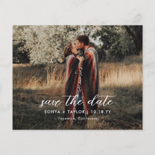 Modern Photo Wedding Template Save the Date Flyer