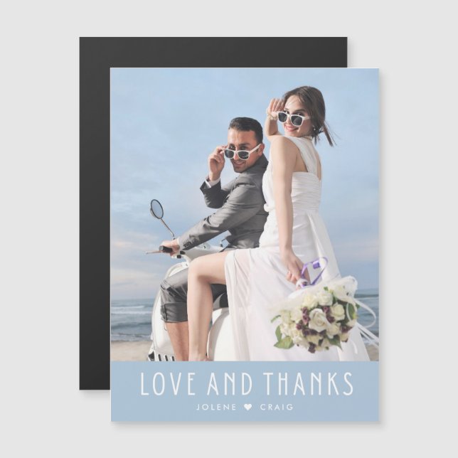 Modern Photo Wedding Thank You (Front/Back)