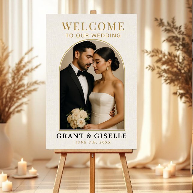 Modern Photo Wedding Welcome Sign  (Creator Uploaded)