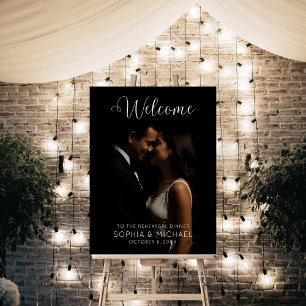 Modern Photo Welcome to the Rehearsal Dinner Sign