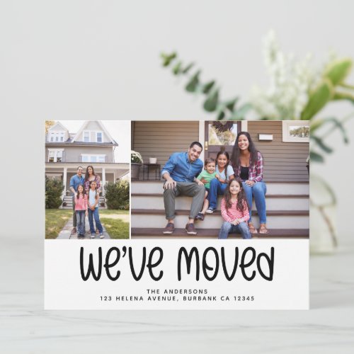Modern Photo Weve Moved Change of Address Announcement