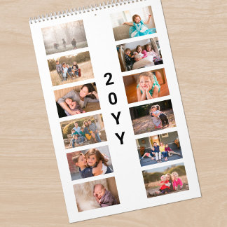 Modern Photo White Cover Calendar