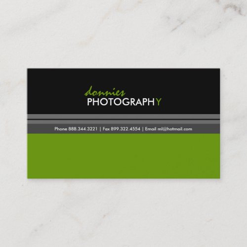 Modern Photographer Business Card