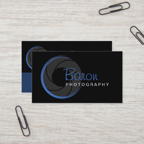 Modern Photographer Business Cards