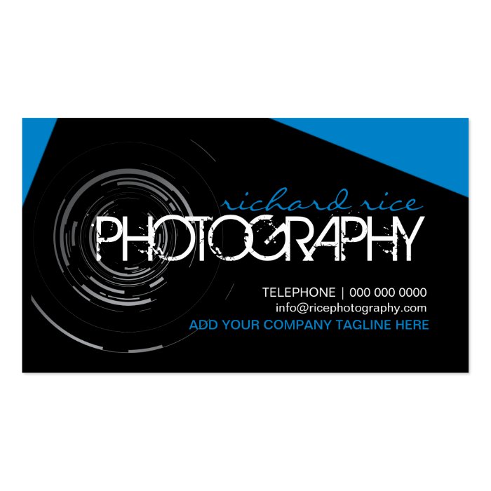 Modern Photographer Business Cards