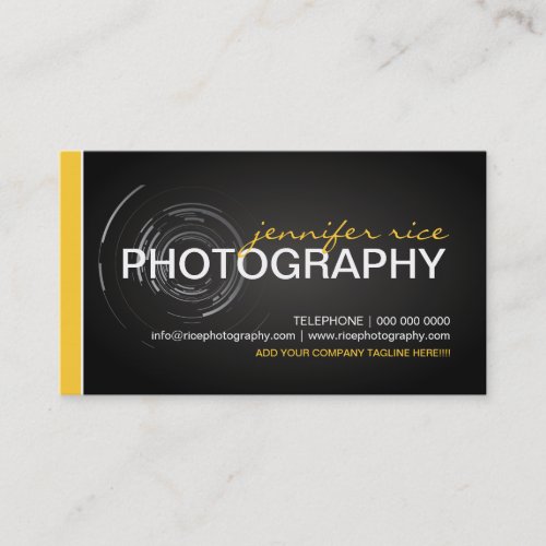 Modern Photographer Business Cards