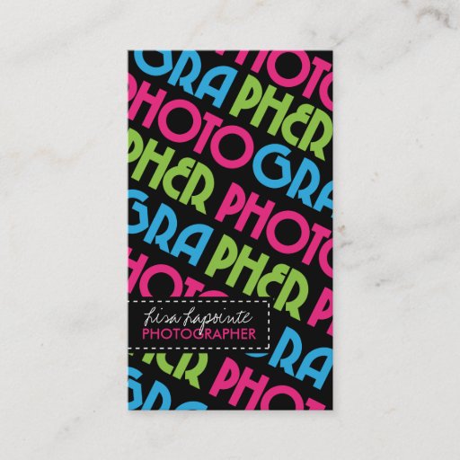 Customizable Modern Photographer Business Cards