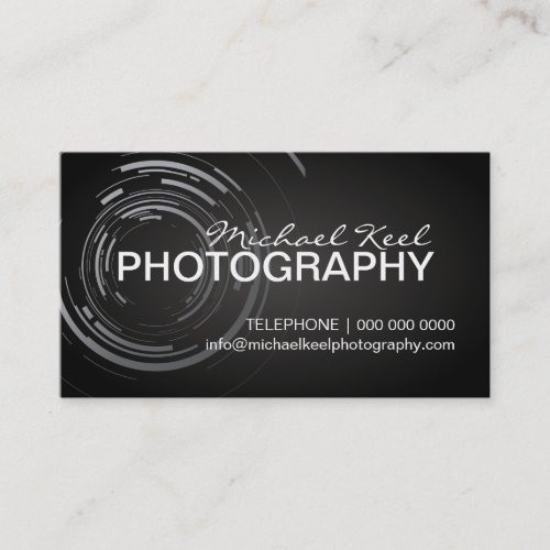 Modern Photographer Business Cards