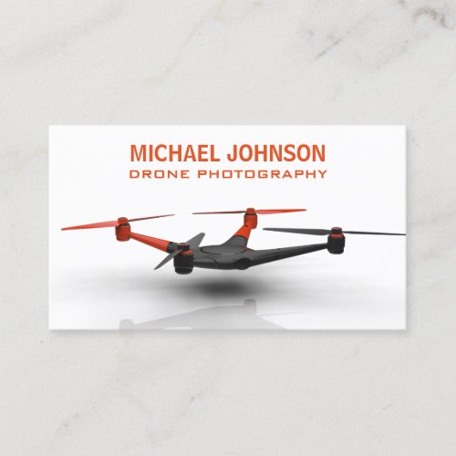 Modern Photographer Drone Photography Business Card