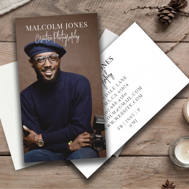 Modern Photographer Photo Business Card (Creator Uploaded)