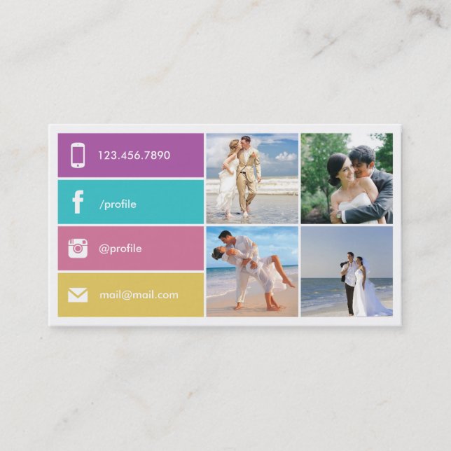 Modern Photography Business Card (Front)