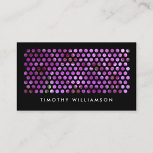 Modern Photography Circles Pattern Social Media II Business Card