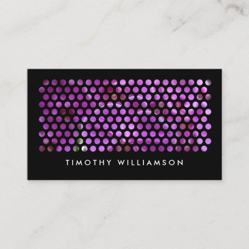 Modern Photography Circles Pattern Social Media II Business Card