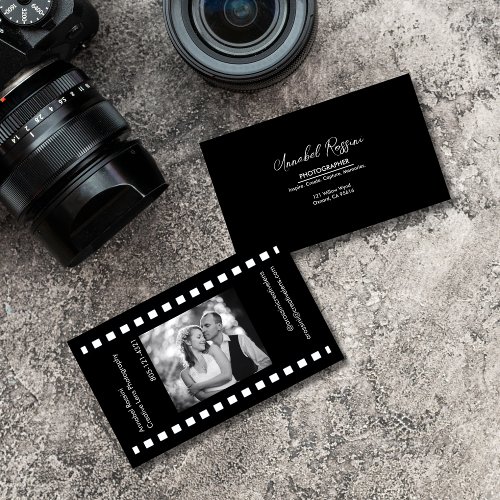 Modern Photography Film Strip Image Business Card