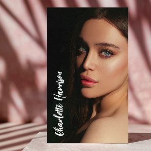 Modern Photography Full Photo Script Business Card