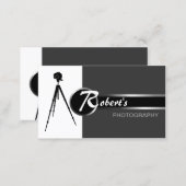Modern Photography Gray Business Card (Front/Back)