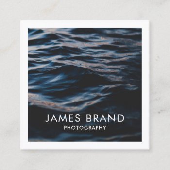 Modern Photography Photographer Square Business Card by J32Teez at Zazzle