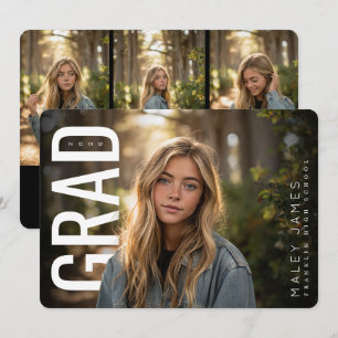 Modern PhotoPop Class of Graduation Announcement