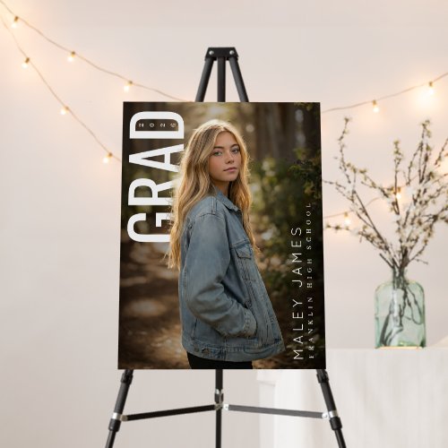 Modern PhotoPop Class of Graduation Foam Board