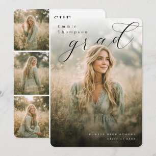 Modern PhotoPop Collage Graduation Party Invitation