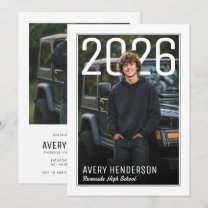 Modern PhotoPop Graduation Party Invitation