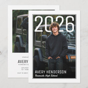 Modern PhotoPop Graduation Party Invitation