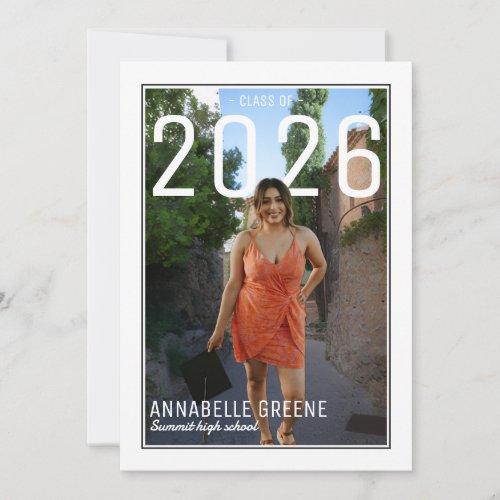 Modern PhotoPop Graduation Party Invitation