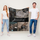 Modern Photos Collage | Fleece Dog Blanket