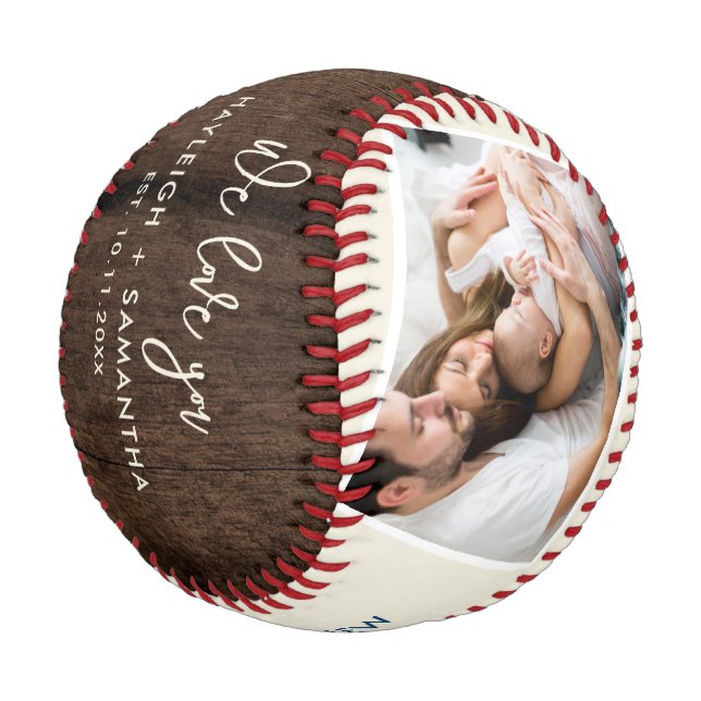 Modern Phots Dad Custom Baseball (Angled)