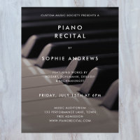 Modern Piano Recital Concert Photo Template